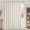 CUTEWIND Tende per Interni Lino Semitrasparente Soggiorno Salotto Eleganti Avorio 1 Pezzo 200x240 CM Tende Camera da Letto con Occhielli Tenda Divisoria per Interni Finestra Porta