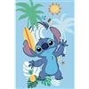 BrandMac Coperta in pile Lilo & Stitch 100 x 150 cm | Morbida e accogliente 100% poliestere per bambini | Coperta Disney Lilo per camera da letto, divano e viaggio | Design ufficiale del cartone animato Disney