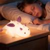 Monemey Luce Notturna Bambini, LED in Silicone Lampada Notturna per Bambini Controllo Touch (Rosa)