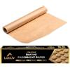 LuxLiv Rotolo di carta da forno di alta qualità, 30 cm di larghezza e 50 m di lunghezza, antiaderente, resistente al grasso, marrone non sbiancato, extra spesso