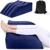 CECOMBINE Cuscino per vene, cuscino per le gambe, cuscino gonfiabile, comodo per dormire, cuscino venoso per le gambe, comfort miglioramento della circolazione sanguigna e riduzione del gonfiore (blu)