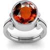 INDIA MADE Anello in argento con pietra preziosa astrologica sfusa originale dell'essonite/granato da 10,25 carati, per donne e uomini-B0BCFN8CYD, argento, zaffiro sintetico, Argento, Zaffiro