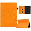 Generico DayQiQiPu Caso per Apple iPad Air 3 2019/ iPad Pro 10,5 Pollici 2017 in PU Pelle Chiusura Magnetica Flip Cover Custodie Motivo a Cuori Lettere Con Supporto e Auto Wake/Sleep, Arancione