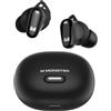 Monster N-Lite 206 - Auricolari wireless Bluetooth 5.4, microfono integrato, vestibilità comoda, controllo touch, ricarica rapida di tipo C, impermeabile IPX6, tempo di riproduzione 25 ore, nero