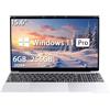 Breloom Computer portatile Win 11 da 15,6 pollici, 6 GB+256 GB, processore Celeron N4500, display FHD 1920 x 1080, Wi-Fi 5, BT5.0, Numpad, per aziende e studenti (N4500, 6+256 GB)