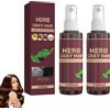 homomdy Spray per capelli grigi alle erbe, balsamo siero alle erbe per capelli grigi, spray scurente naturale nutriente e idratante dal bianco al nero, spray ispessente per capelli (2pcs)