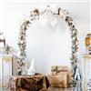 ITART Fiocco Imbottito in Velluto Bianche giganti 54cm Decorazione Natalizia per Albero e Ghirlanda Dietro Porta (Bianco, XXL)