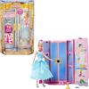 Mattel Disney Princess - Cenerentola, bambola con 12 abiti e accessori a sorpresa, personaggio amico incluso, look ispirato al film Disney, giocattolo per bambini, 3+ anni, JCR96