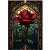Artinhand Grandi puzzle per adulti 300 pezzi vetro colorato rosa puzzle per adulti giocattoli regalo decorazione famiglia bambini puzzle