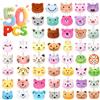 VISATOR 50 PCS Portachiavi Peluche, Piccolo Giocattolo in Peluchemini Peluche Adatti Come Premi per le Macchina ad Artiglio Regali per Feste Infantili, in Classe, Nonché Regali per Pasqua e Compleanni