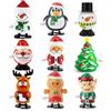 Aurasky 9 Pezzi Giocattoli a Carica di Natale Set, Giocattoli di Natale per Bambini, Babbo Natale Ppinguino Renna Giocattolo per Feste di Natale Regalo per Calze Natalizie e Sacchetti Regalo