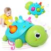 LEADSTAR Musicale Giocattolo Gattonare Neonato 0-12 Mesi,Giochi Interattivo Sensoriale Bambini 1 Anno, Gioco per Gattonare con Musica e Luci,Regalo Bimba Bimbo per Compleanno Natale