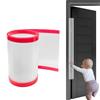 mongtsamz Anti-Pizzico Porta Guardia, Autoadesiva Protezioni per Porte per Bambini 17x120CM Fermaporta Bambini Trasparente Fermaporta Sicurezza per Bambini per Casa Scuola Camera da Letto, 1 Pezzi