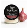 Riserva del Mare Fior di sale di Trapani (Sicilia) | Fior di Sale integrale Marino | Fior di Sale Aromatizzato | 120g (Aglio Rosso di nubia)