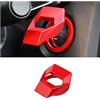Adunsiaoto Coperchio di Avviamento del Motore Automatico Interruttore, Auto Coperchio Del Pulsante Di Avviamento Dell'Auto, Auto Pulsante di Avvio Copertura, Antigraffio, Antipolvere(Rosso)