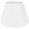 DULEE 10.2 Inch E27/E14 Screw Paralume da Tavolo Tessuto Fatto a Mano Paralumi da Terra,Semplice Lampada da Tavolo,Paralume da Comodino,(Top)16cm x (Height)17cm x (Bottom)26cm,Bianco