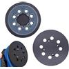 Kahaybeall 2 Pezzi Platorello Abrasivo, Platorello per Smerigliatrice, 125mm (5 Pollici) con 8 Fori, Compatibile per DWE6421, DWE6423, DCW210B e Altri Modelli di Levigatrice Orbitale, Ricambi con Hook e Loop