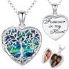 Friggem Ciondolo Foto da Donna in Argento 925 Collana Medaglioni di Albero della Vita Portafoto Pendente per Mamma Ragazza