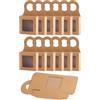 Cpolebev Scatola per Bottiglie di Vino con Finestra,Confezione Regalo per Vino 30 Pezzi,Scatole per Vino, Scatole per, Scatole per Salumi, Scatole per Sapone per Regalo,