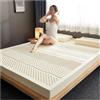 Generic Materasso in Lattice Naturale al 100%, 3 Pollici Topper CollectioThe, Compressione e Nessuna deformazione, Ventilazione dei pori a Nido d'Ape, Morbido e Confortevole,3in,160x190cm(63x75in)