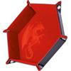 Epic Forge Pista di dadi - Drago rosso 19 x 19 cm - Pelle e velluto