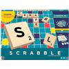 Mattel Games - Scrabble in legno, versione in italiano del gioco da tavolo con le parole, doppia modalità di gioco girando il tabellone e tessere in legno, 8+ anni, JLJ56