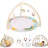 B. toys - Palestra dall'alba al Tramonto - Palestra per Bambini in Legno - Tappeto Gioco Morbido - Giocattolo sensoriale Appeso - attività di Sviluppo - Neonato
