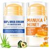 Muiefe Crema Piedi Urea 60% + Crema al Miele, Cream Talloni Screpolati, Un'idratazione Profonda Riparatrice per Perpelli Screpolate, Spaccate e con Ragadi, per Piedi, Mani, Talloni, Gomiti, Unghie, Ginocchia
