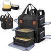 Yokilly Organizer Smalti per Unghie: Porta Smalti Organizer per 80 Flaconi (15 ml - 0,5 fl.oz) e Lampada UV - Organizer Borsa da Viaggio per Smalti (Nero)