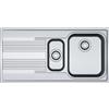 Franke Lavello da Incasso 2 Vasche con Gocciolatoio a Sinistra 100 x 50 Inox Smart Franke SRX 651 101.0356.888 85864867