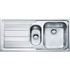Franke Lavello da Incasso 2 Vasche con Gocciolatoio a Sinistra Inox Logica Line LLX 651 100 x 50 Franke 101.0085.812 85863887