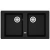 Franke Lavello da Incasso Fragranite 2 Vasche 86 x 50 Boston Black Matt Nero Opaco Franke BFG 620 114.0661.715