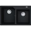 Franke Lavello da Incasso Fragranite 2 Vasche 78 x 50 cm Nero Serie Urban Franke UBG 620-78 114.0686.764
