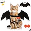NYZQIW Halloween gatto per Animale Gatto Cane Costume da Pipistrello con 2 zucca bells,ali pipistrello Costume da pipistrello Della Festa di Halloween