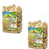 JR Farm Angoli d'Avena | Confezione Doppia | 2 x 100 g | Alimento complementare per conigli nani e roditori | Uno snack croccante, leggero e ricco di proteine