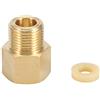 TOPINCN Adattatore serbatoio CO2 Serbatoio bombola ottone W21.8 Convertitore adattatore CGA320 per acquario Acquario Facile installazione(CGA320 convertito in W21.8)