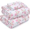 Ruvanti 100% Cotton Twin XL Sheet Sets, 3 Pieces, Soft & Breathable Percale Weave Bedding, Deep Pocket 16, Hotel Standard, Crisp Cool Feel, Durable, Perfect Size Floral Sheets, Bloomex