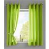 Gardinenbox Berlino 20405N2 - Set di 2 tende con occhielli, 175 x 140 cm, colore: verde mela, opache, in microfibra