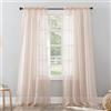 No. 918 Erica - Tenda a pannello in voile trasparente, 129,5 x 213,4 cm, colore: rosa sussurro