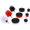SIXTOL CAR DETAILING DRILL BRUSH 9 | Set di 9 spazzole rotanti per trapano | Pulizia profonda di cerchi, motore e superfici dure