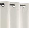 Atout Ciel Tenda termica foderata in pile tono su tono con occhielli, 140 x 240 cm, pronta da appendere, colore: Beige