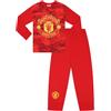 Manchester United Football Club - Pigiama lungo da ragazzo, motivo mimetico, colore: rosso, Rosso, 15-16 Years