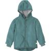Disana Giacca Walk Baby & Bambini - 100% Merino biologico - traspirante e calore naturale - unisex, taglia 74 - 140 - sostenibile & equo - con cappuccio e polsini - Made in Germany, Eucalipto, 74-80