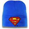 Logoshirt DC Comics - Superman Logo Berretto Invernale per Bambino - Ricamato - Azzurro - Design Originale Concesso su Licenza
