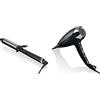ghd Curve Classic Curl Tong - Arricciacapelli professionale (Nero) & Helios Asciugacapelli - Asciugacapelli professionale (Nero)