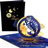 Lovepop Biglietto di auguri di compleanno con segno zodiacale scorpione 24.10 - 22.11 3D pop-up per compleanno con effetti oro, busta premium e scomparto per regali in denaro zodiac sign card
