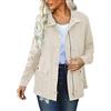 NaLatia Giacca da donna mezza stagione primavera militare cappotto parka in cotone casual giacca tasche giacca sahariana donna sport casual outwear zip