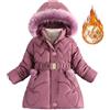 Generico Cappotto Invernali per Neonati Ragazze Cappotto Unisex per Neonati Giubbotto Zip Invernale Giubbotto Imbottito Leggero Caldo Autunno Inverno Cappotti da Esterno (RD2, 7-8 Years)