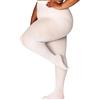 MERYLURE Collant oversize foderati in pile per taglie forti, opachi e caldi, collant termici invernali da donna, leggings a vita alta, bianco, X-Large-XX-Large