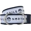 NORTH SAILS Cintura 623263 Logo All Over Uomo Poliestere Bianco